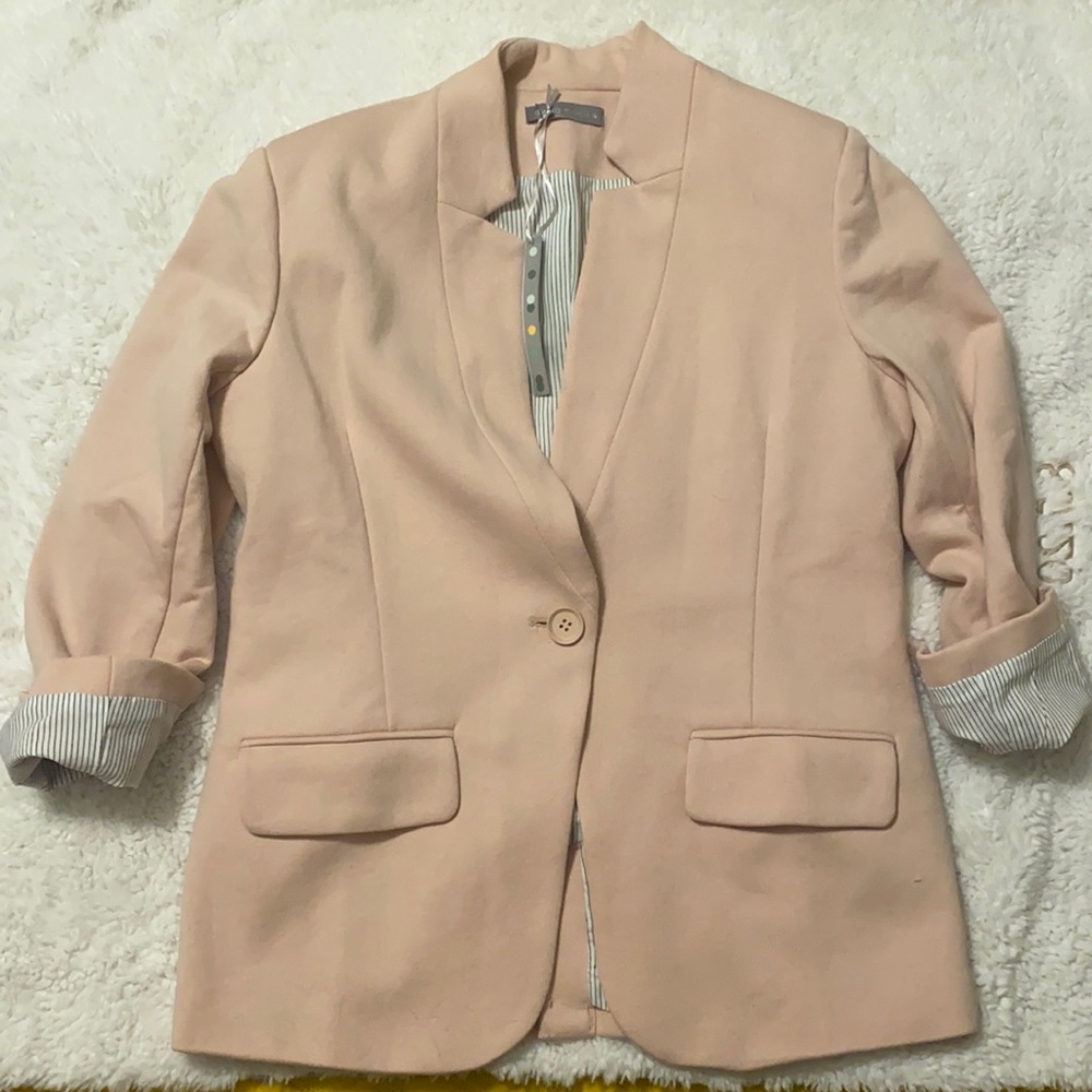 NWT olivia moon blush blazer